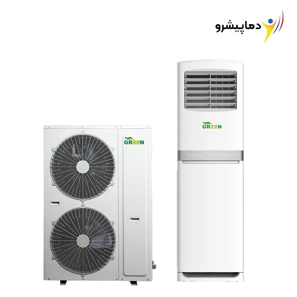 Standing-air-conditioner-48000-green کولر گازی ایستاده 48000 گرین مدل GFS-H48P3T3/R1